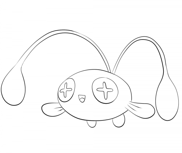 Chinchou coloring page image
