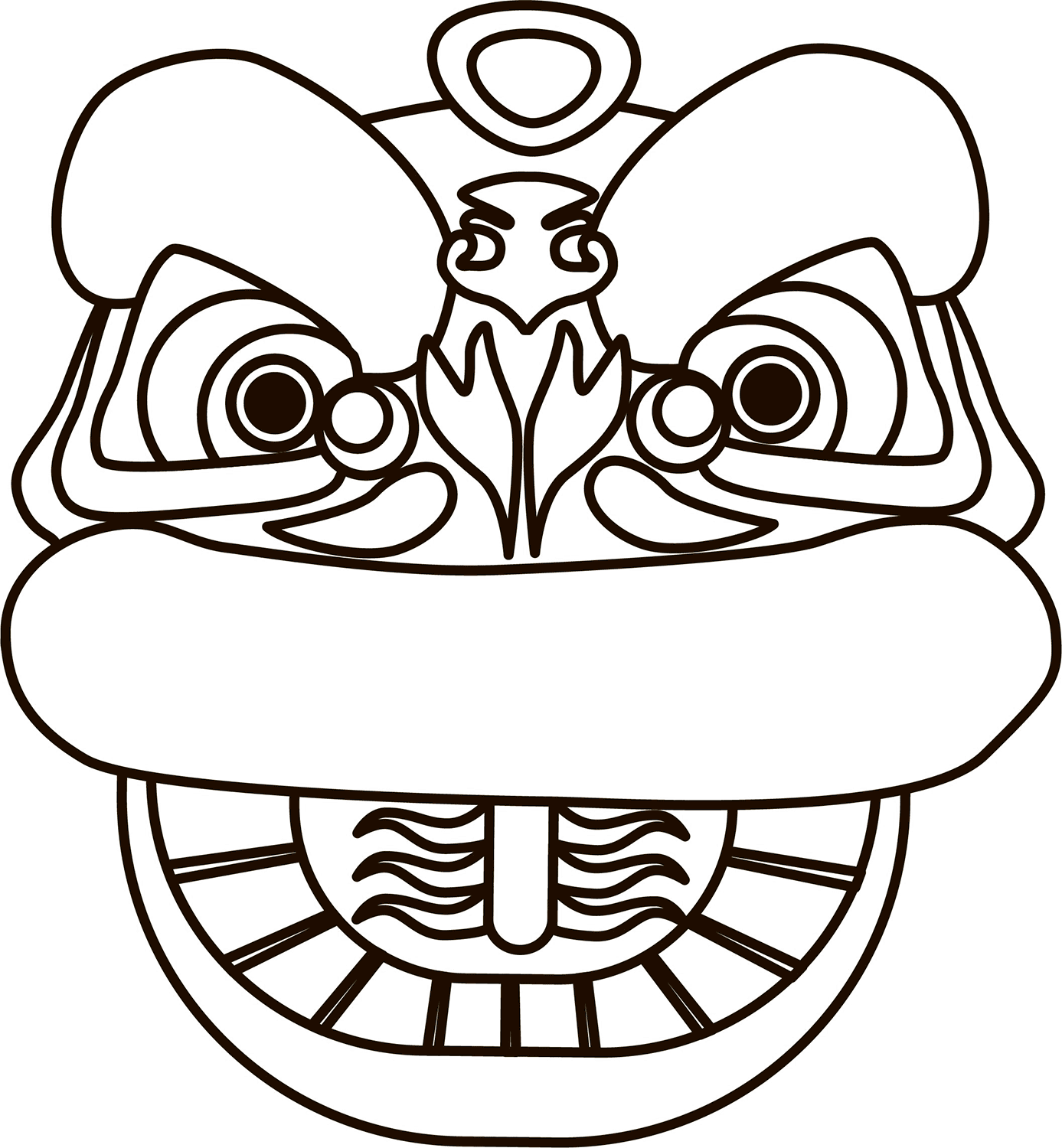 Chinese Dragon coloring page - ColouringPages