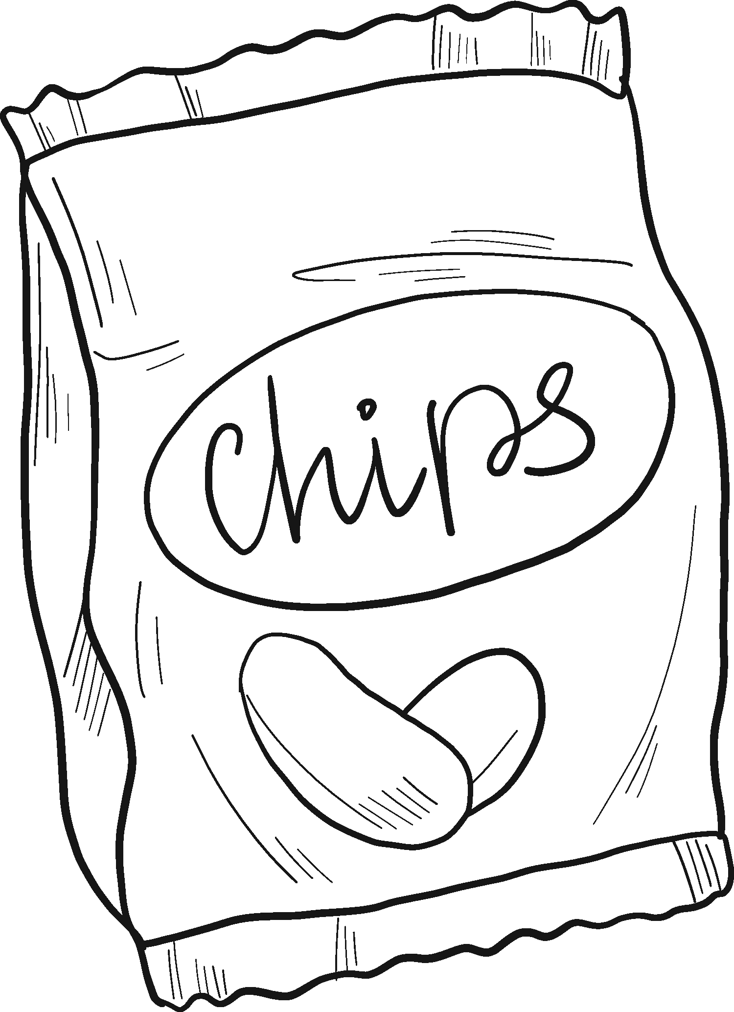 Chips coloring page - ColouringPages