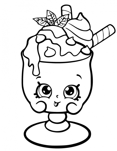 Choc Mint Charlie Shopkin coloring page image