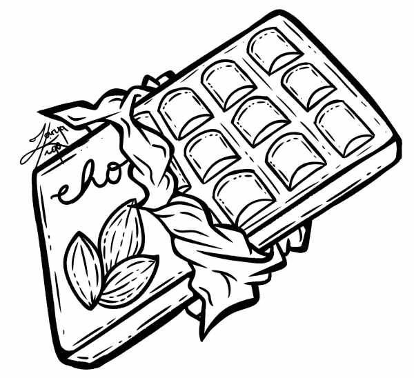 Choco Bar coloring page image
