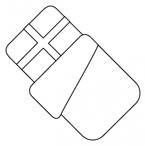 Chocolate Bar Emoji coloring page image