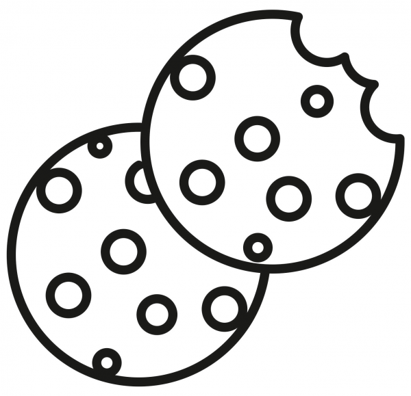 Chocolate Chip Cookie coloring page image