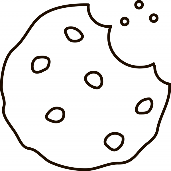 Chocolate Chip Cookie coloring page image