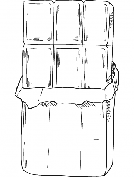 Chocolate coloring page image