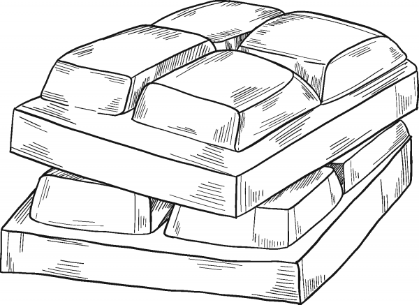 Chocolate coloring page image