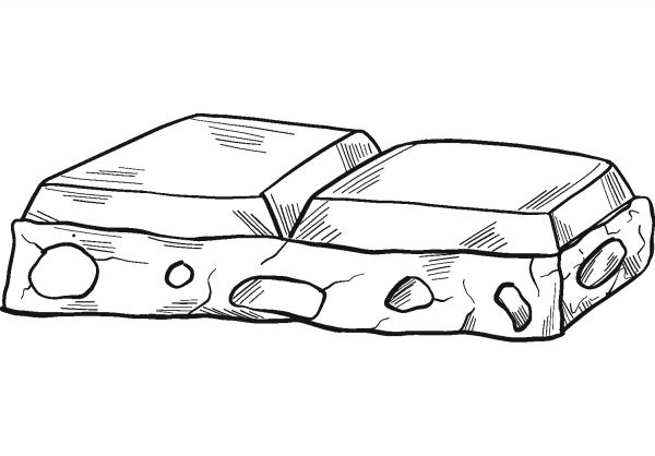 Chocolate coloring page image