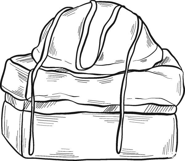 Chocolate Dessert coloring page image