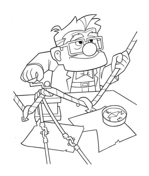 Choosing The Course  coloring page image
