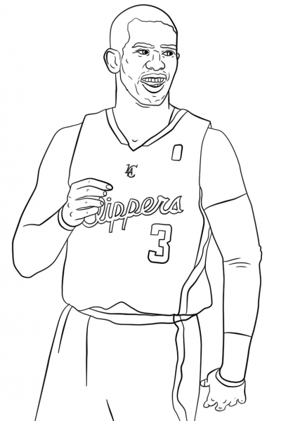 Chris Paul coloring page image