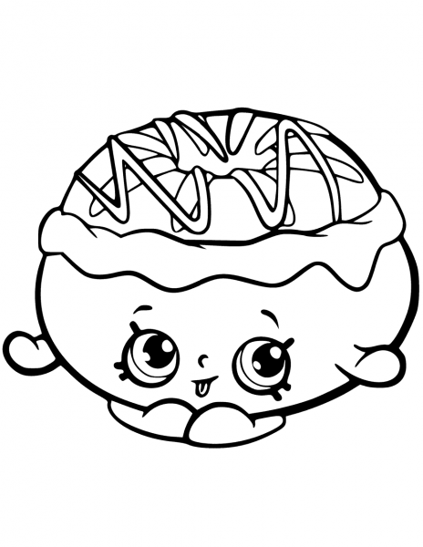 Chrissy Cream Shopkin coloring page image