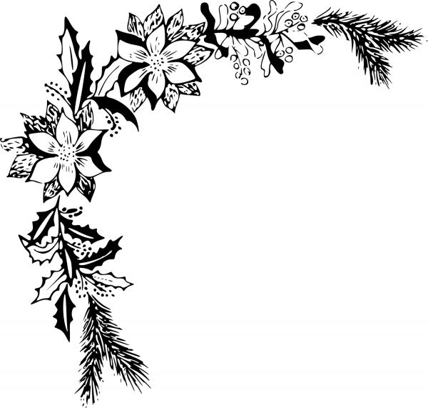Christmas Border coloring page image