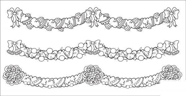 Christmas Borders coloring page image