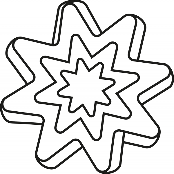Christmas Cookie coloring page image