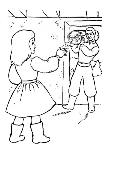 Christmas Eve In Bulgaria  coloring page image