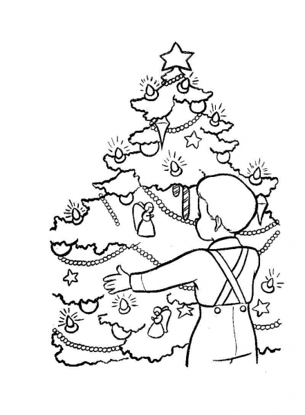 Christmas Eve In Germany  coloring page image