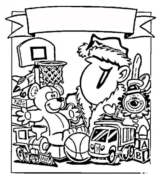 Christmas gifts  coloring page image