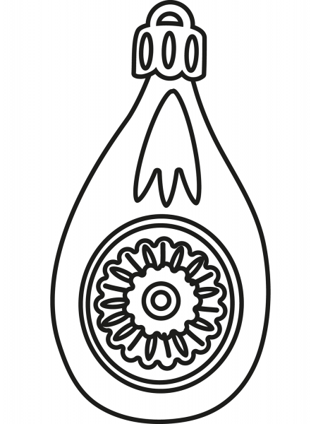 Christmas Ornament coloring page image