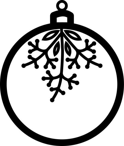 Christmas Ornament coloring page image