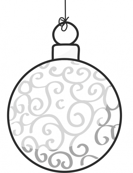 Christmas Ornament coloring page image