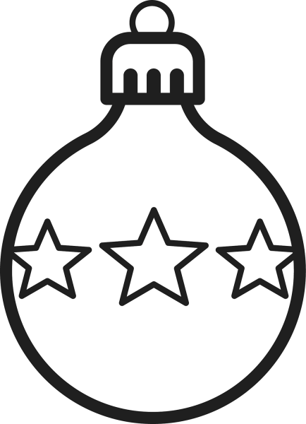 Christmas Ornament coloring page image