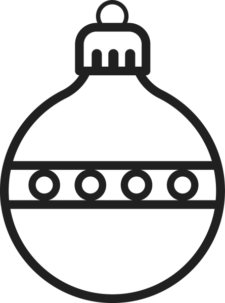Christmas Ornament coloring page image
