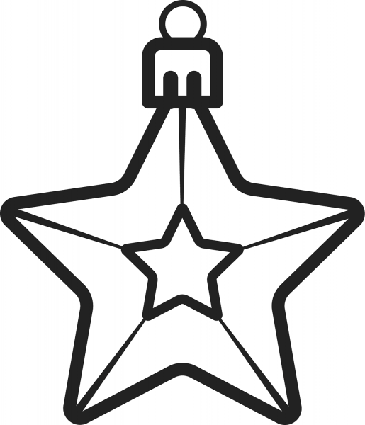 Christmas Ornament coloring page image