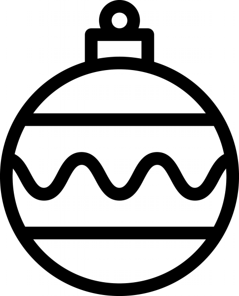 Christmas Ornament coloring page image