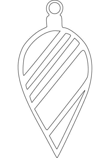 Christmas Ornament coloring page image