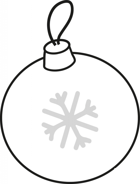 Christmas Ornament coloring page image