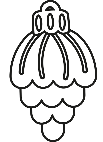 Christmas Ornament coloring page image