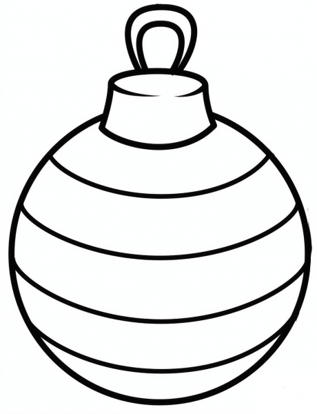Christmas Ornament coloring page image