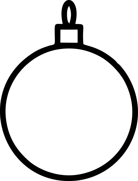 Christmas Ornament coloring page image