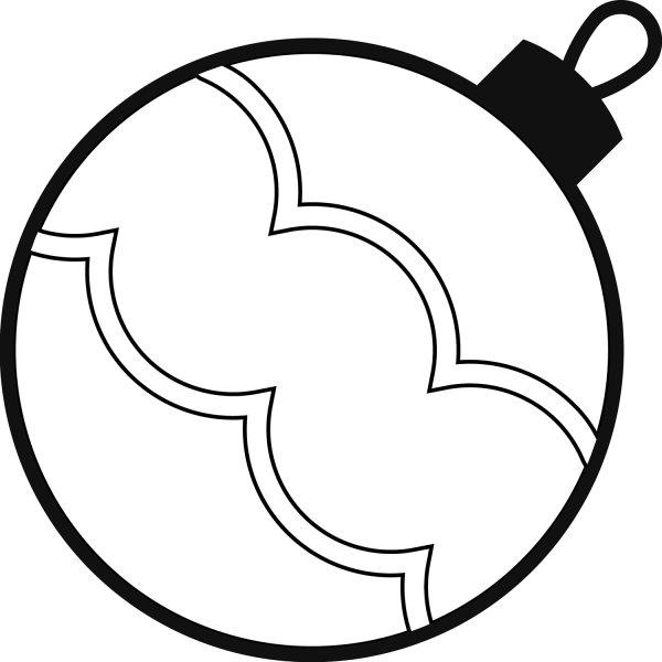 Christmas Ornament coloring page image