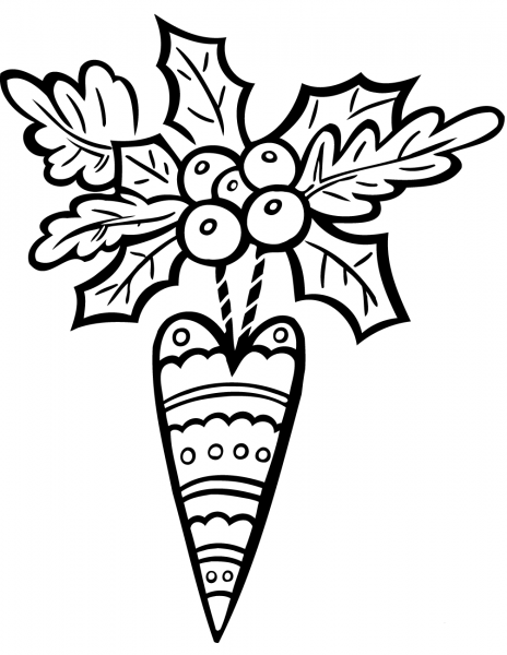 Christmas Ornament coloring page image