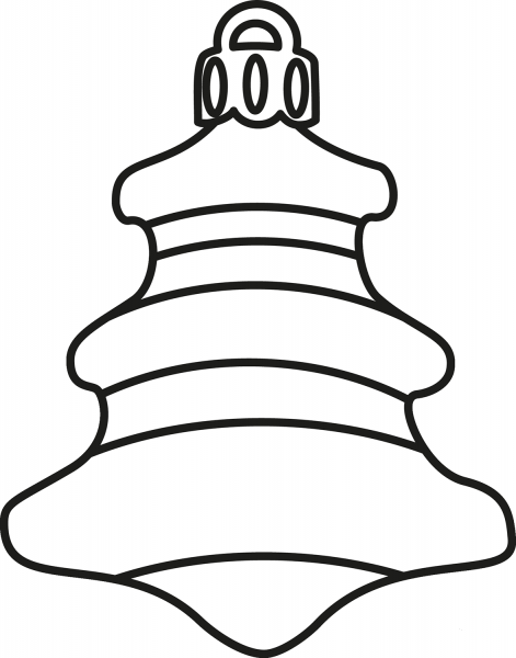 Christmas Ornament coloring page image