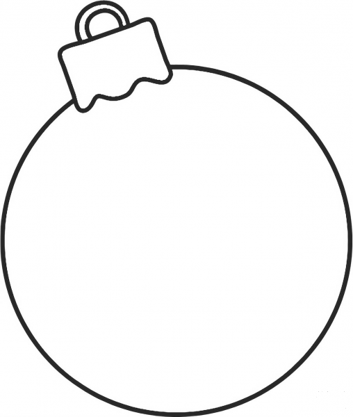Christmas Ornament coloring page image