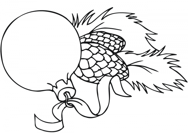 Christmas Ornaments coloring page image