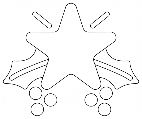 Christmas Star coloring page image