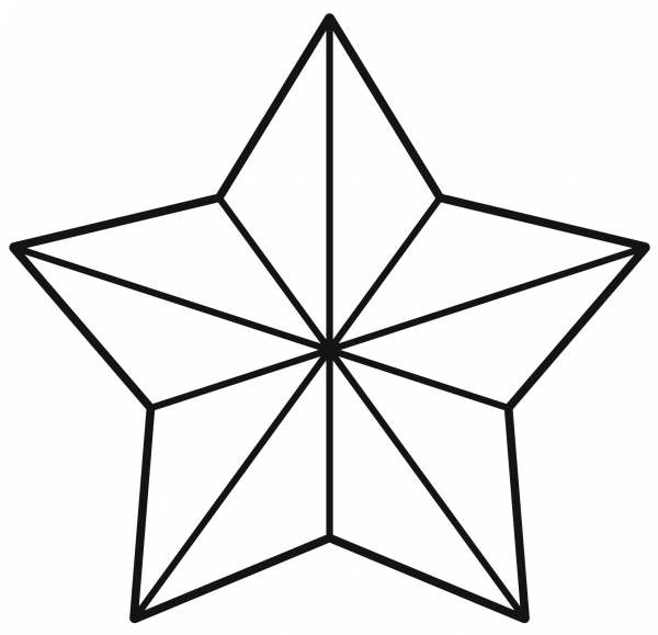 Christmas Star coloring page image