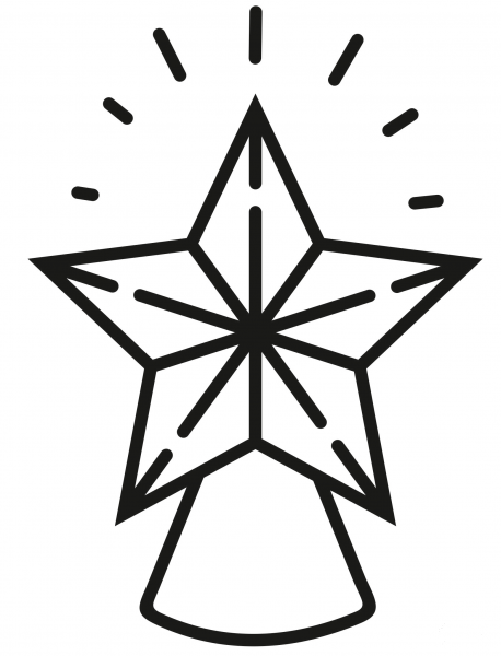 Christmas Star coloring page image