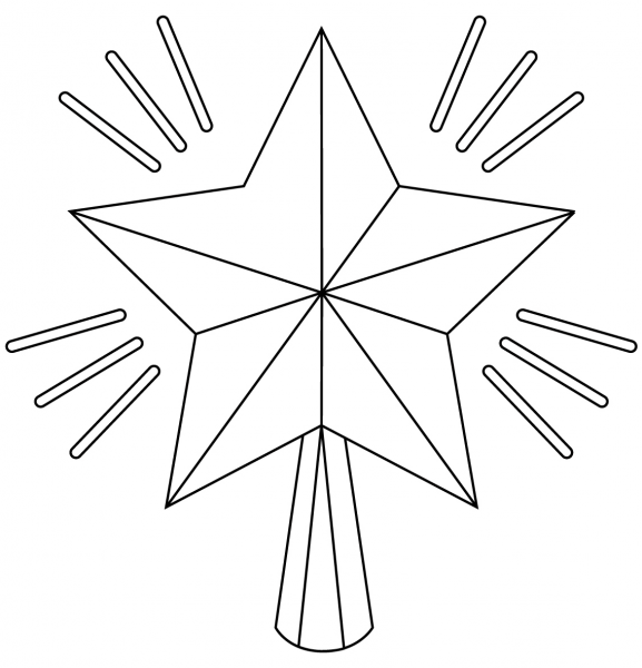 Christmas Star coloring page image