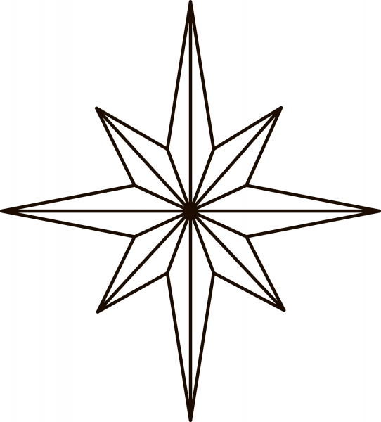 Christmas Star coloring page image
