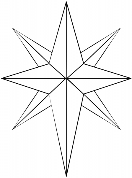 Christmas Star coloring page image
