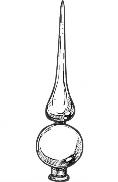 Christmas Tree Topper coloring page image