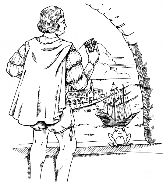 Christopher Columbus coloring page image