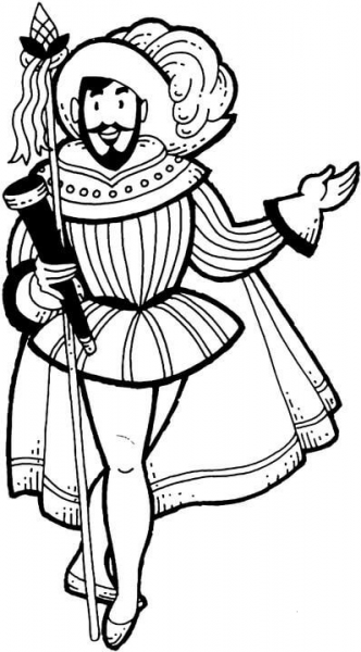 Christopher Columbus coloring page image