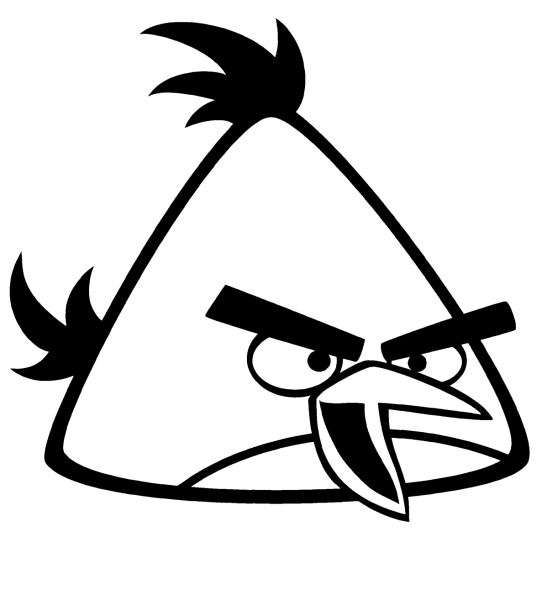 Chuck, the Yellow Bird coloring page image