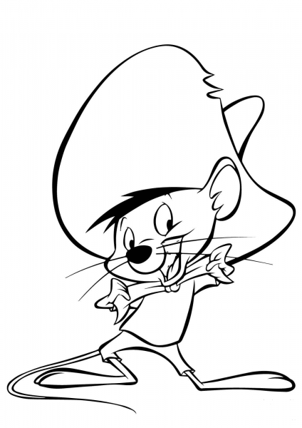 Cinco de Mayo Mouse coloring page image