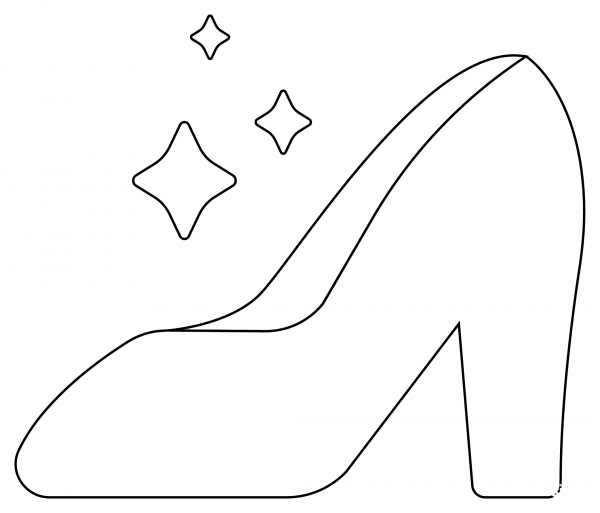 Cinderella coloring page image